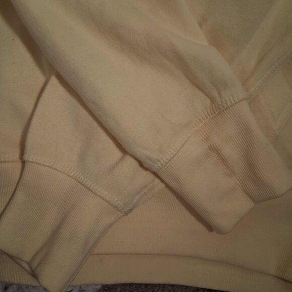 SWEATSHIRT TYPE HOODIE-- YELLOW SIZE LARGE (NWT) - Picture 2 of 8